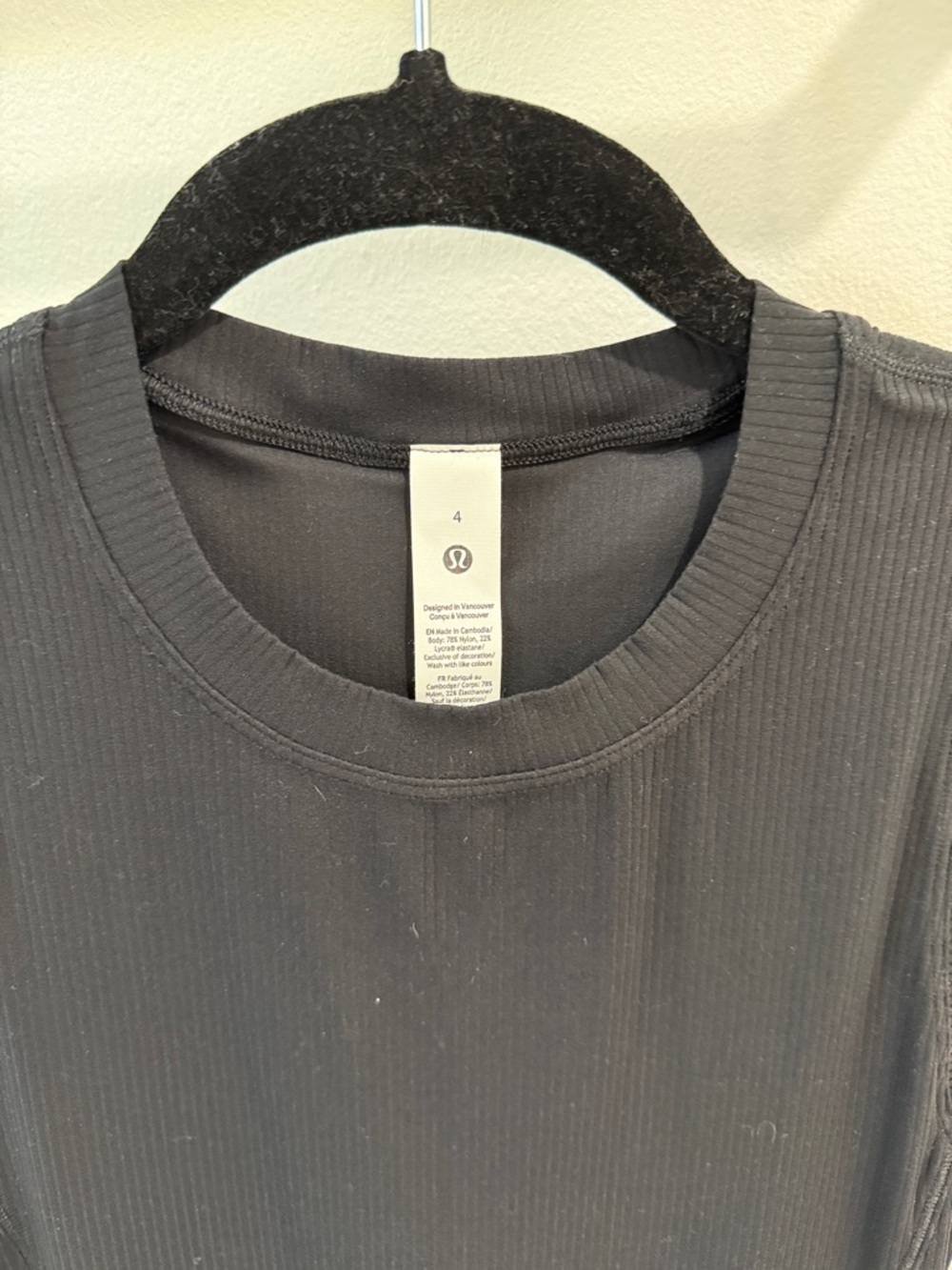 lululemon athletica All Aligned Black Ribbed Sleeveless Midi Dress - Picture 2 of 7